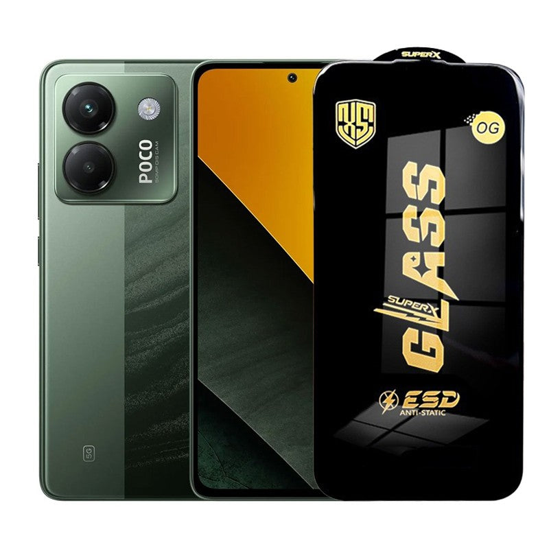 Folie de Protectie pentru Xiaomi Poco M7 Pro, Vivimall, Sticla Securizata ESD, Margini Negre, Rezistenta la Zgirieturi, Antistatica, 0.35 mm, Transparenta - vivimall.ro