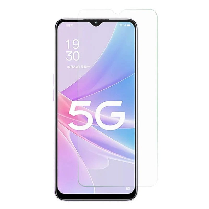 Folie sticlă securizată 3D pentru Oppo A58, transparentă, grosime 0,3 mm — vedere frontală