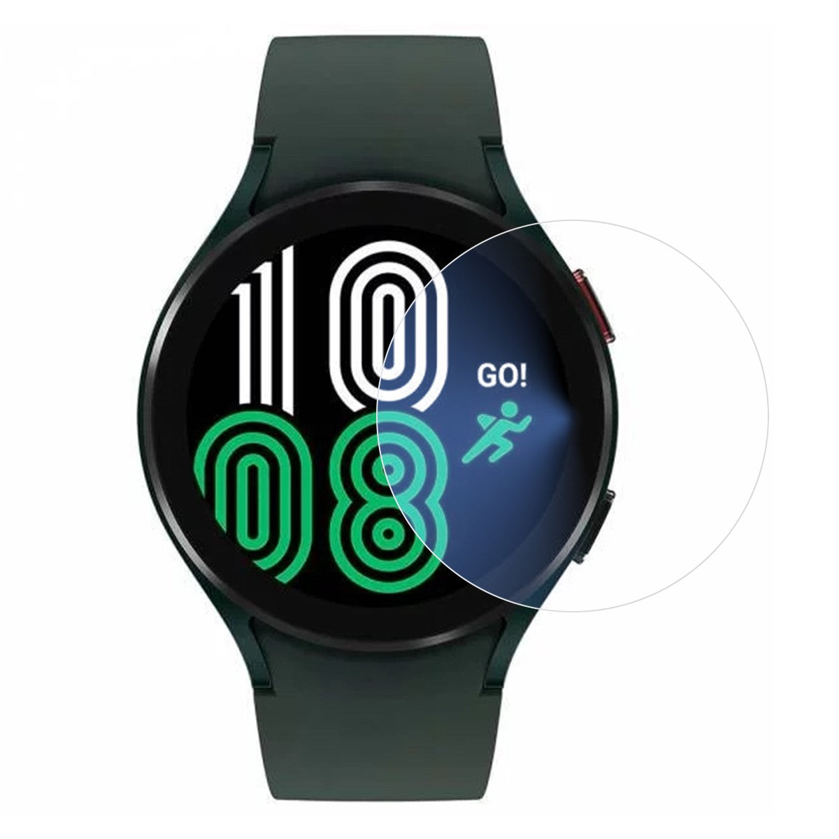 Folie Securizata pentru Samsung Galaxy Watch4 44mm, Vivimall, Sticla de Protectie Compatibila cu Samsung Galaxy Watch4 44MM, Sticla Securizata 2.5 D, Transparent - vivimall.ro