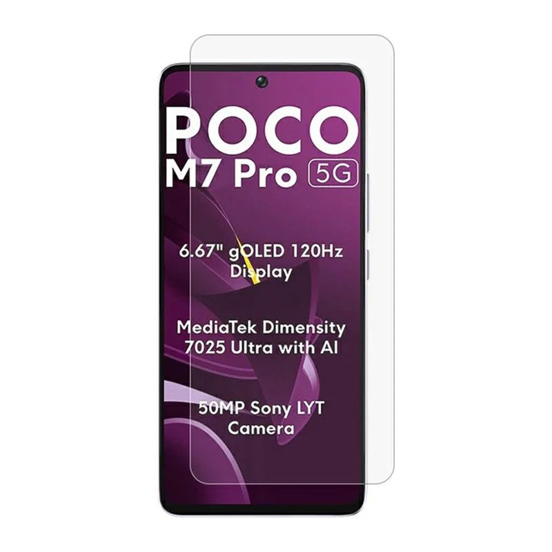 Folie Securizata pentru Xiaomi Poco M7 Pro, Vivimall, Sticla Securizata 3D, High Definition Ultra Clear 2.5 HD, Margini Arc, 0.3 mm, Anti Zgirieturi, Anti bule, Transparenta - vivimall.ro