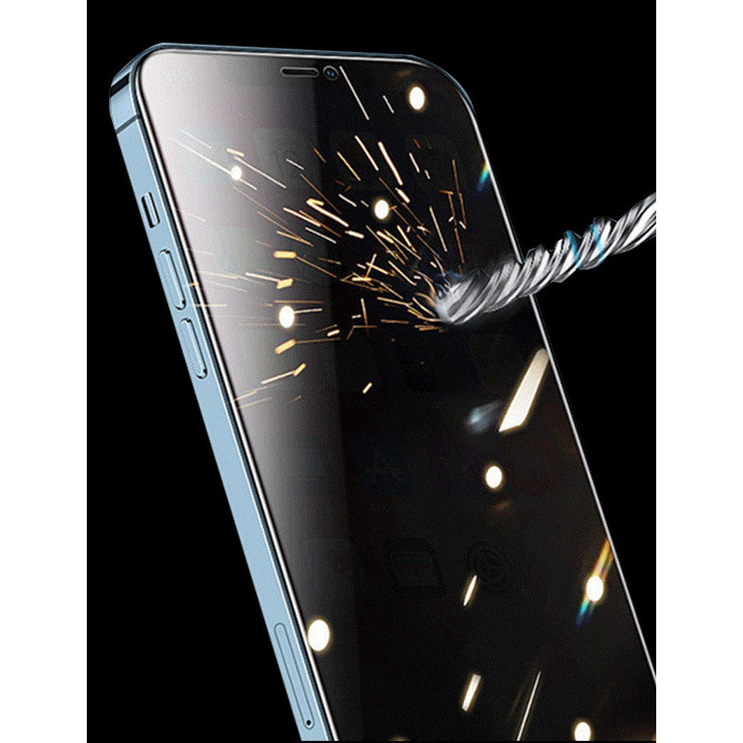 Folie de Protectie 111D, Flippy, Compatibil iPhone 12/12 Pro, din Sticla Securizata, Full Glue, Margini Rotunjite, Rezistenta la Socuri si Zgarieturi, Negru - vivimall.ro