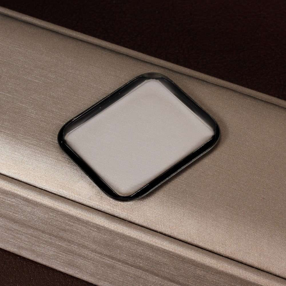 Folie Sticla Apple Watch Series 4/5 40 mm adeziv pe margine Negru - vivimall.ro