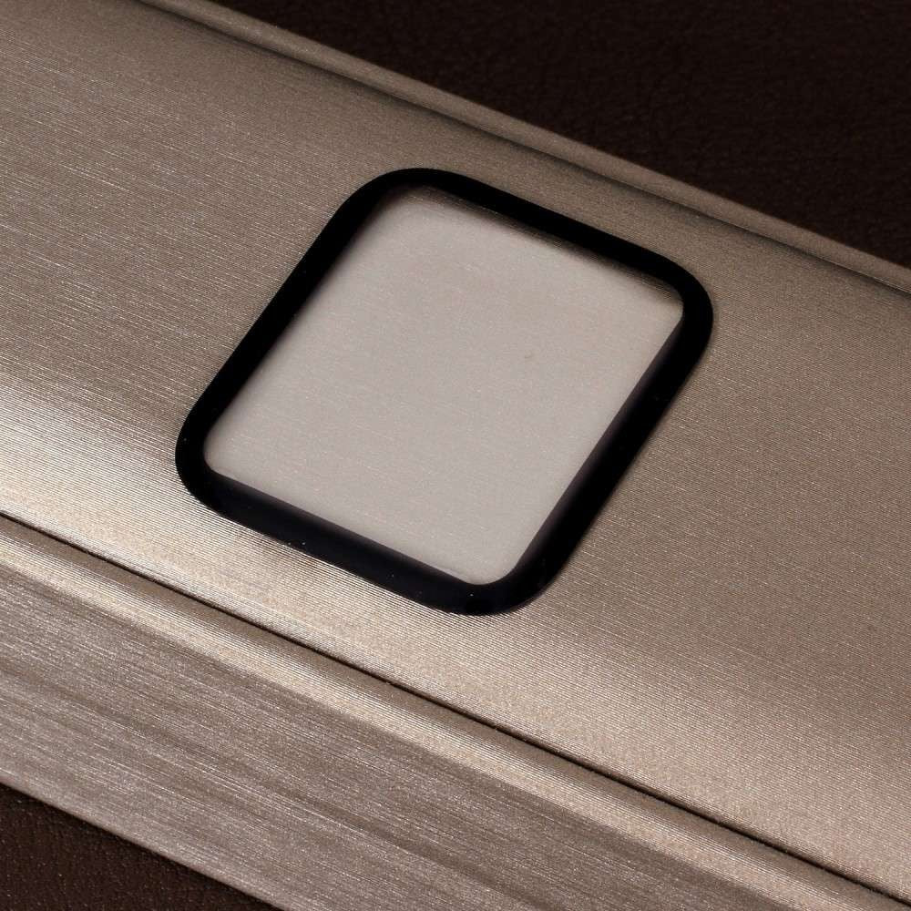 Folie Sticla Apple Watch Series 4/5 44 mm adeziv pe margine Negru - vivimall.ro