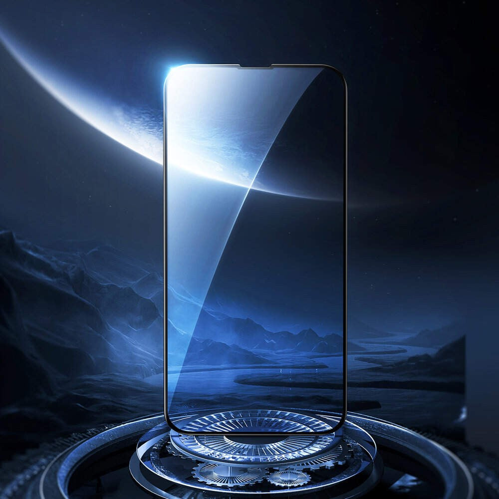 Folie Sticla Flippy® pentru Apple iPhone 13 Pro Max 111D Negru - vivimall.ro