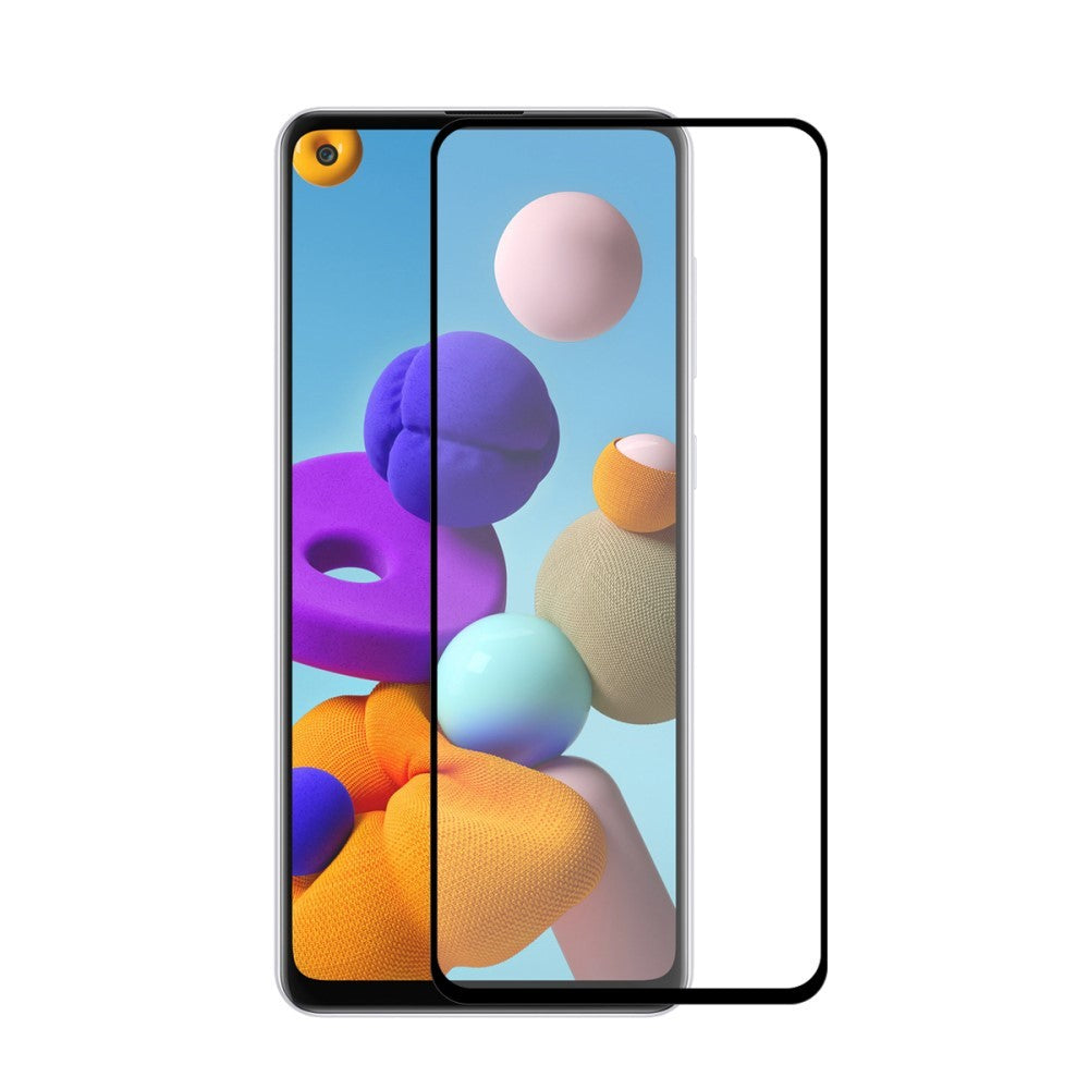 Folie Sticla Flippy® pentru Samsung A21S 111D Negru - vivimall.ro