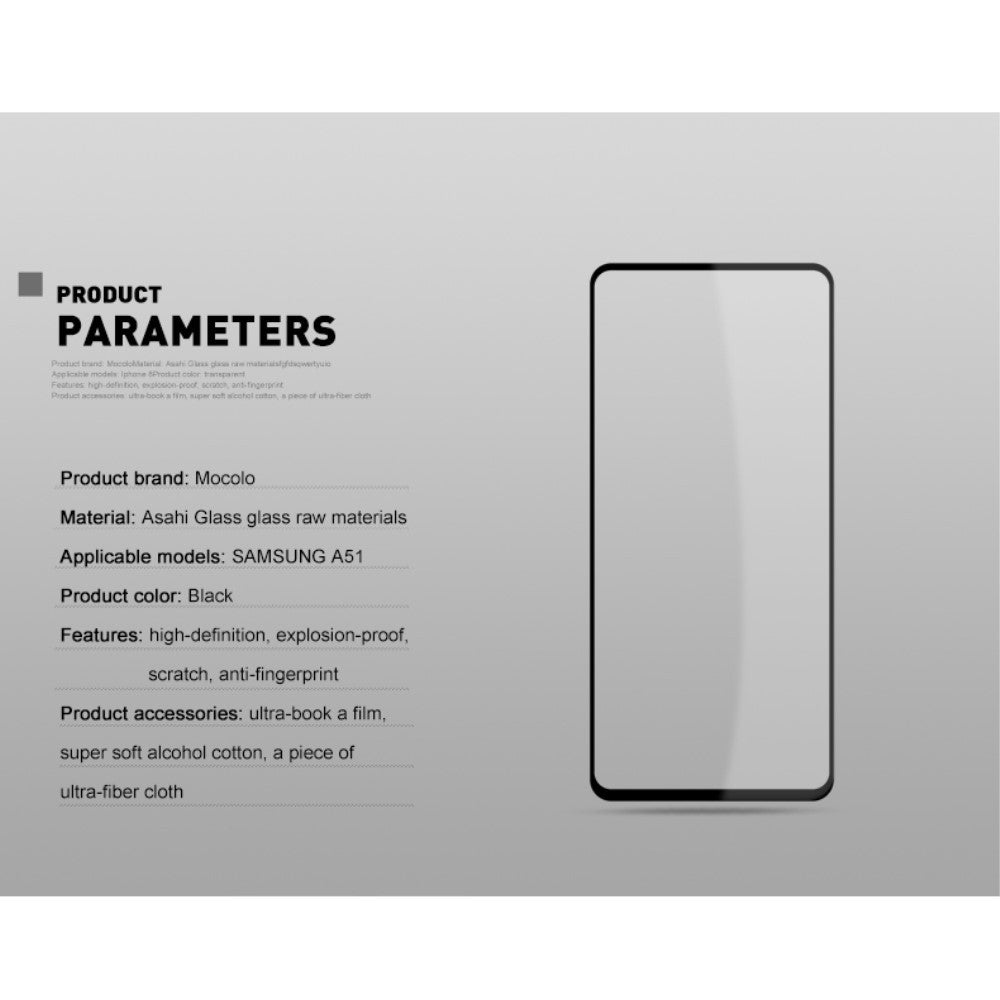 Folie Sticla Flippy® pentru Samsung A32 4G 111D Negru - vivimall.ro