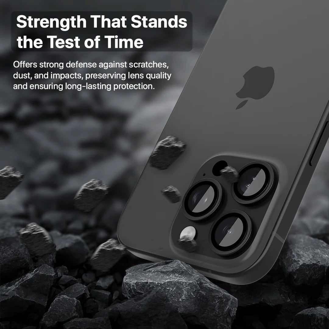 Folie Sticla pentru Camera, Vivimall, Pentru Apple iPhone 16 Pro, 3D, Transparent - vivimall.ro