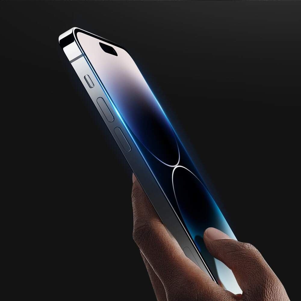 Folie Sticla Securizata Vivimall compatibil cu Apple iPhone 15, Full Glue Negru - vivimall.ro