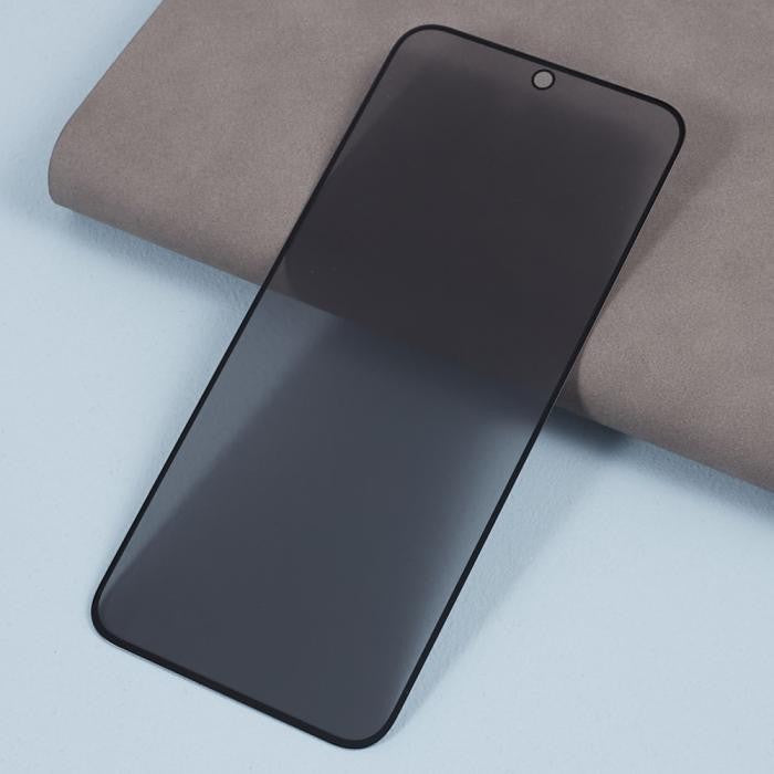 Folie Sticla Securizata, Vivimall, Pentru Samsung Galaxy S23 FE, Privacy Classic, 2.5D, Confidentialitate 35°, Negru Transparent - vivimall.ro