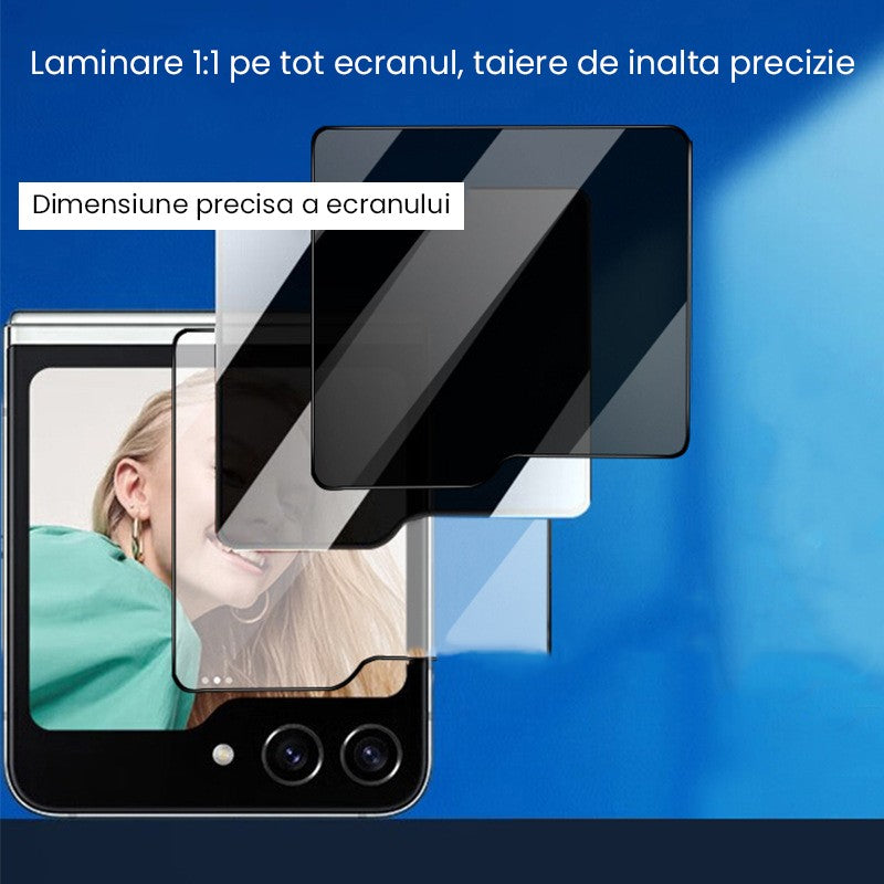 Folie Sticla Securizata pentru Samsung Galaxy Z Flip 6, Vivimall, Sticla de Protectie Compatibila cu Samsung Galaxy Z Flip 6, 2.5D, HD, Transparenta - vivimall.ro
