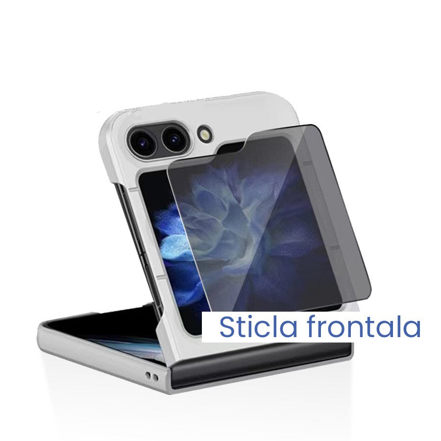 Folie Sticla Securizata pentru Samsung Galaxy Z Flip 6, Vivimall, Sticla de Protectie Compatibila cu Samsung Galaxy Z Flip 6, 2.5D, HD, Transparenta - vivimall.ro