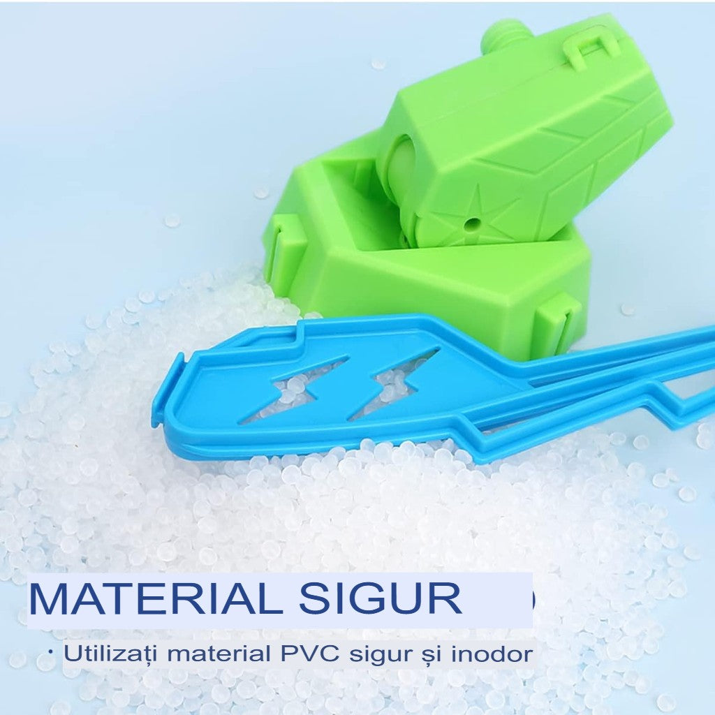 Jucarie pentru Copii, Vivimall, Lansator de Rachete cu Piciorul, un Singur Lansator, 6 Rachete Fara Lumini, 40.5 cm Inaltime, Multicolor - vivimall.ro