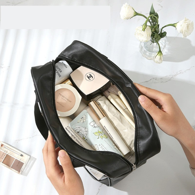 Geantă Cosmetice, Pentru Voiaj Sau Organizare, Material PVC Textil, Impermeabilă, Portabilă, 30 x 21 x 12 cm - vivimall.ro