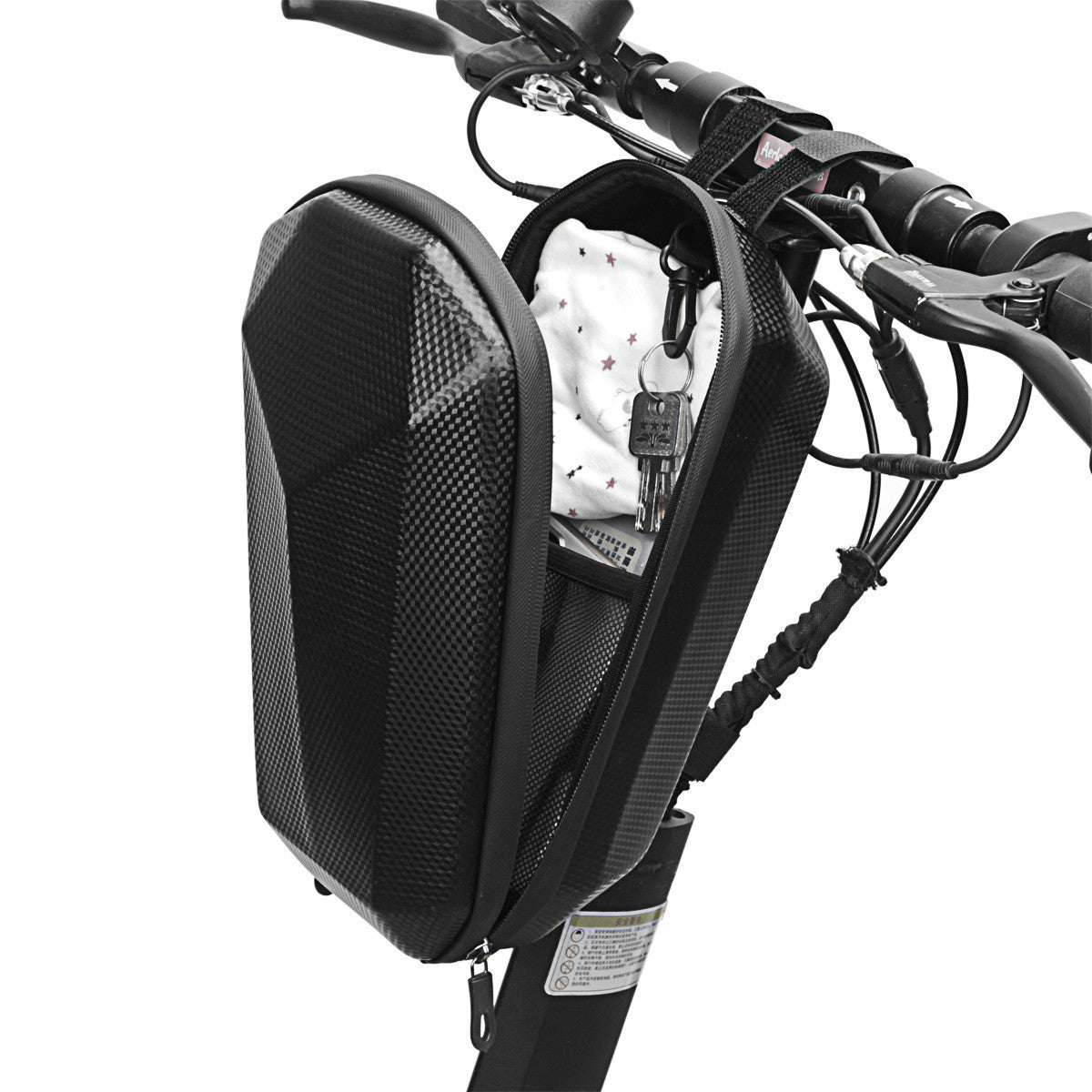 Geanta pentru Trotineta Electrica, Vivimall, Hard Shell de 4 L, Geanta Frontala pentru Bicicleta, Impermiabila Rigida pentru Bicicleta, 30 x 15.5 x 13 cm, Negru - vivimall.ro