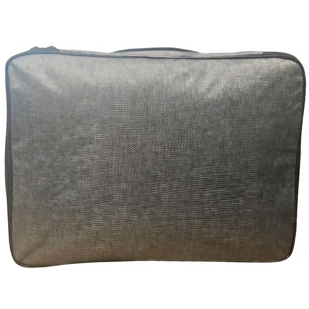 Geantă impermeabilă gri pentru acte, vedere laterală, dimensiuni 37x10,5x27 cm