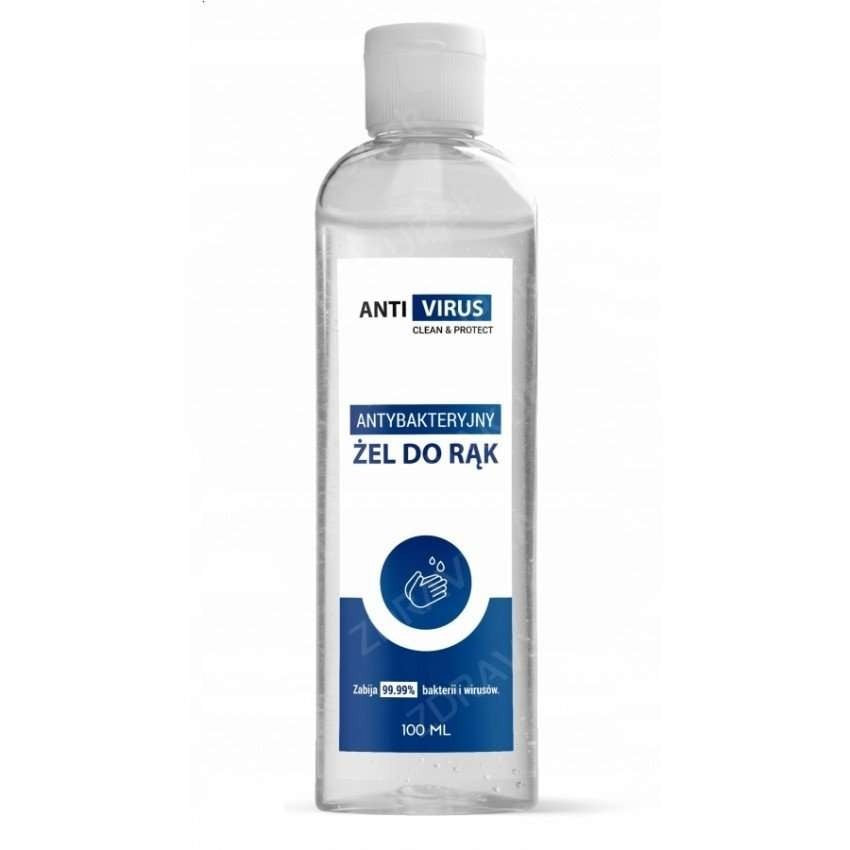 Gel antibacterian pentru maini Anti Virus, 80% Ethanol, 100 ml - vivimall.ro