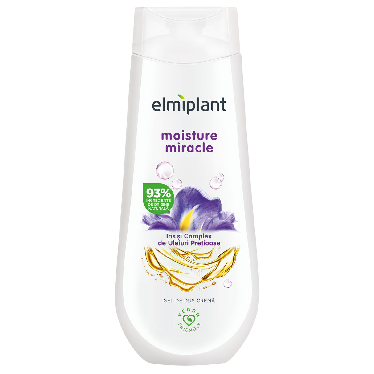 Gel de Dus Crema, Elmiplant, Iris si Uleiuri Pretioase, 400 ml - vivimall.ro