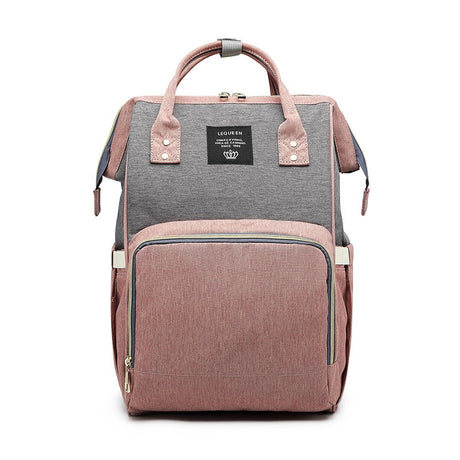 Rucsac Pentru Mamici Gri Roz | MommyBag 4 - vivimall.ro