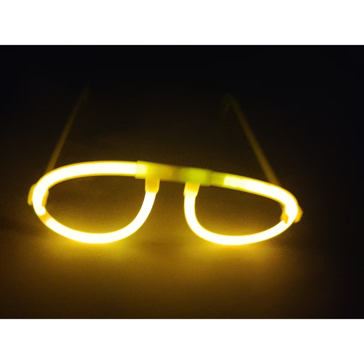 Ochelari Decorativi, Vivimall, din Plastic, Fluorescenti, Accesoriu Petrecere, Galben - vivimall.ro