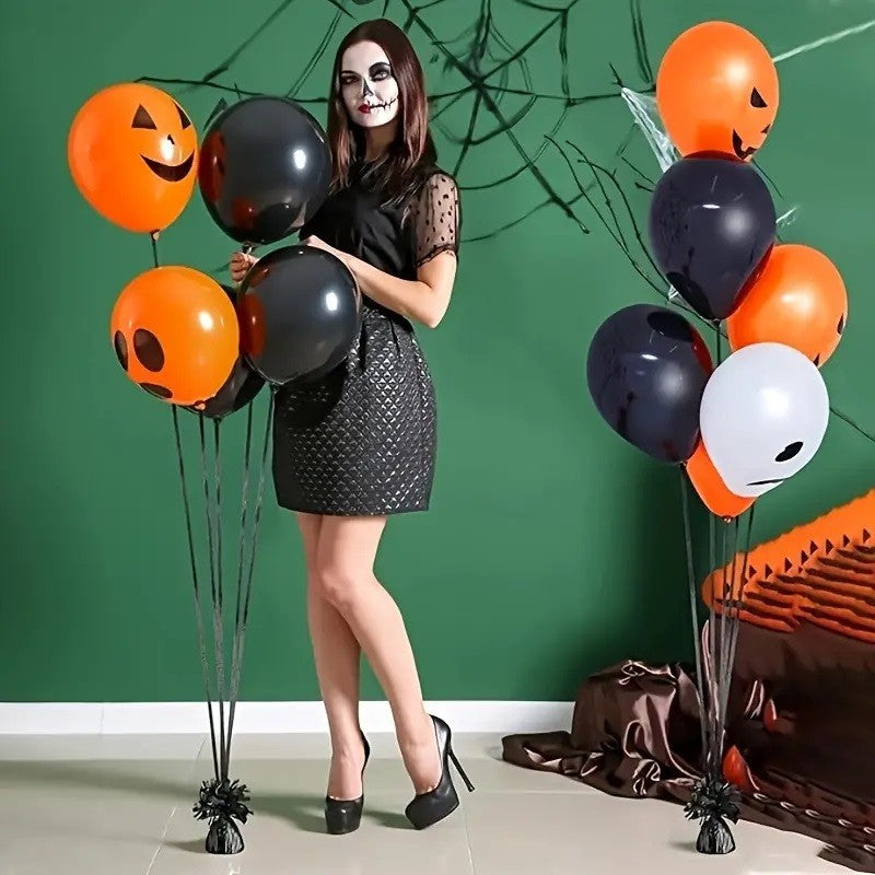 Greutate pentru Baloane cu Heliu, Vivimall, din Folie cu Franjuri, 170g, 13 x 5 x 3 cm, Negru - vivimall.ro