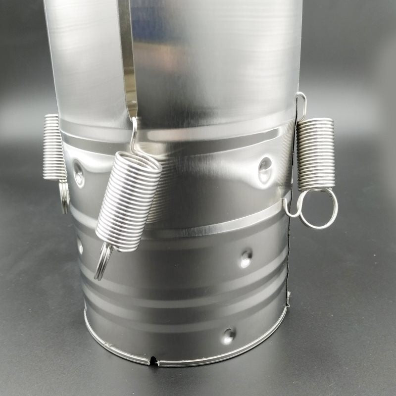 Presa din inox Vivimall, pentru preparat sunca presata, cu capac, dimensiune reglabila in 3 trepte, 15 x 15 x 18 cm, argintiu - vivimall.ro