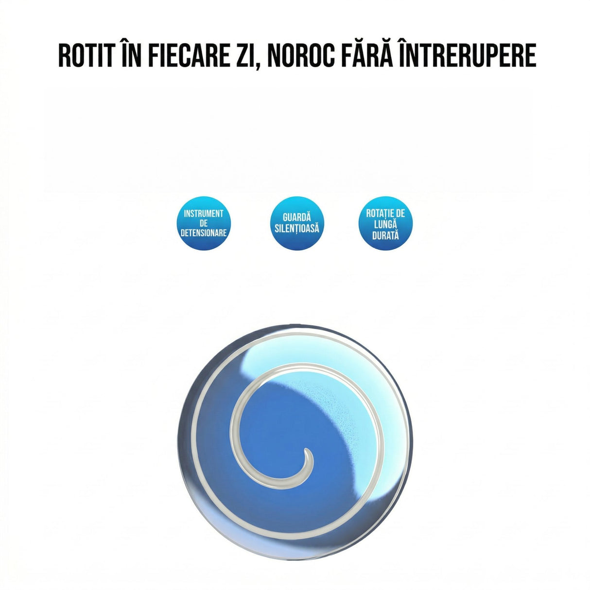 Sfera Fidget Spinner Metalic, Flippy, Corp Aliaj Zinc, Rulment Inox, Jucarie Antistres pentru Focus si Relaxare, Diametru 40 mm, Gadget pentru Birou, Scoala, Cadou pentru Copii si Adulti, Albastru - vivimall.ro