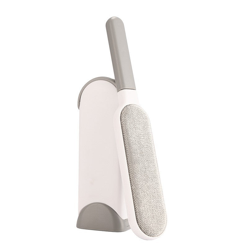 Perie Electrostatică, Pentru Curățarea Părului De Pe Haine Și Tapițerii, 2 Fețe, Autocurățare, 33 x 7,5 cm, Gri - vivimall.ro