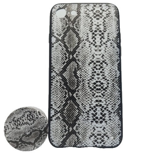 Husa Apple iPhone 7/8 Multicolor Model Sarpe + Popsocket inclus - vivimall.ro