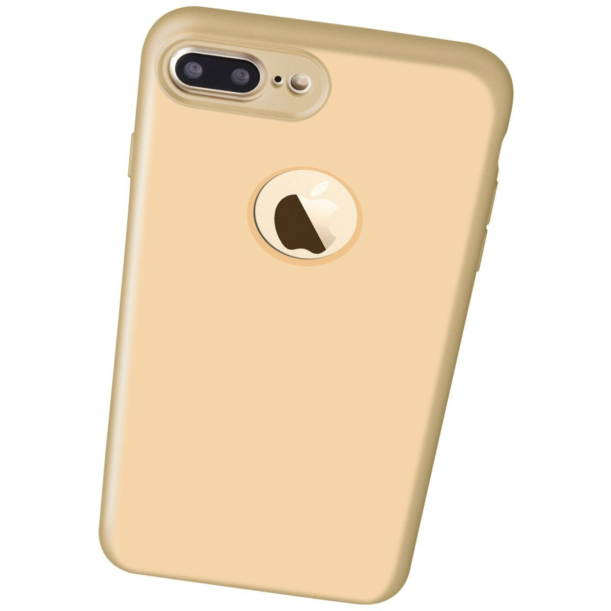 Husa Apple iPhone 7 Plus Full Silicone 360 Auriu - vivimall.ro