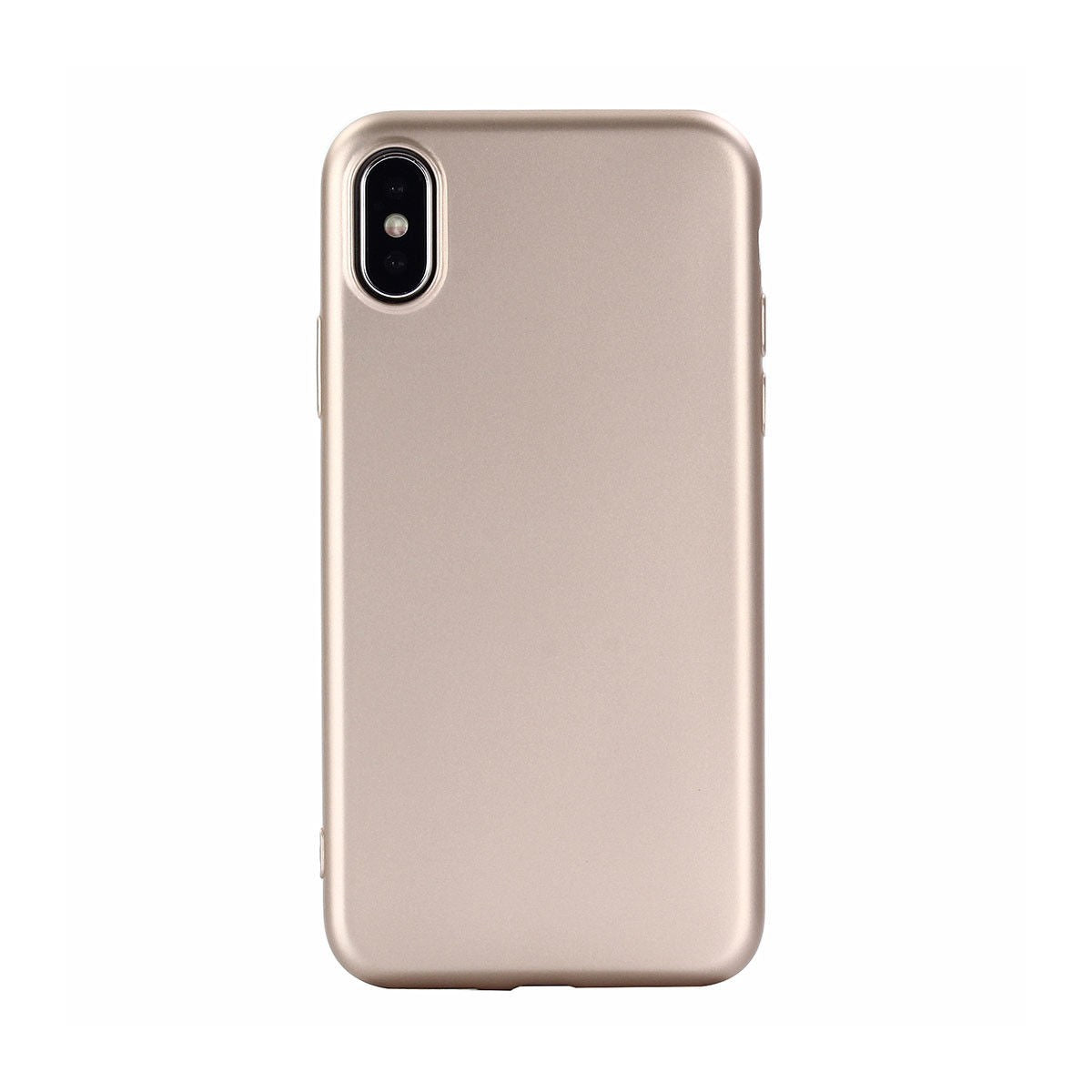 Husa Apple iPhone X Full Silicone 360 Auriu + Folie de protectie - vivimall.ro