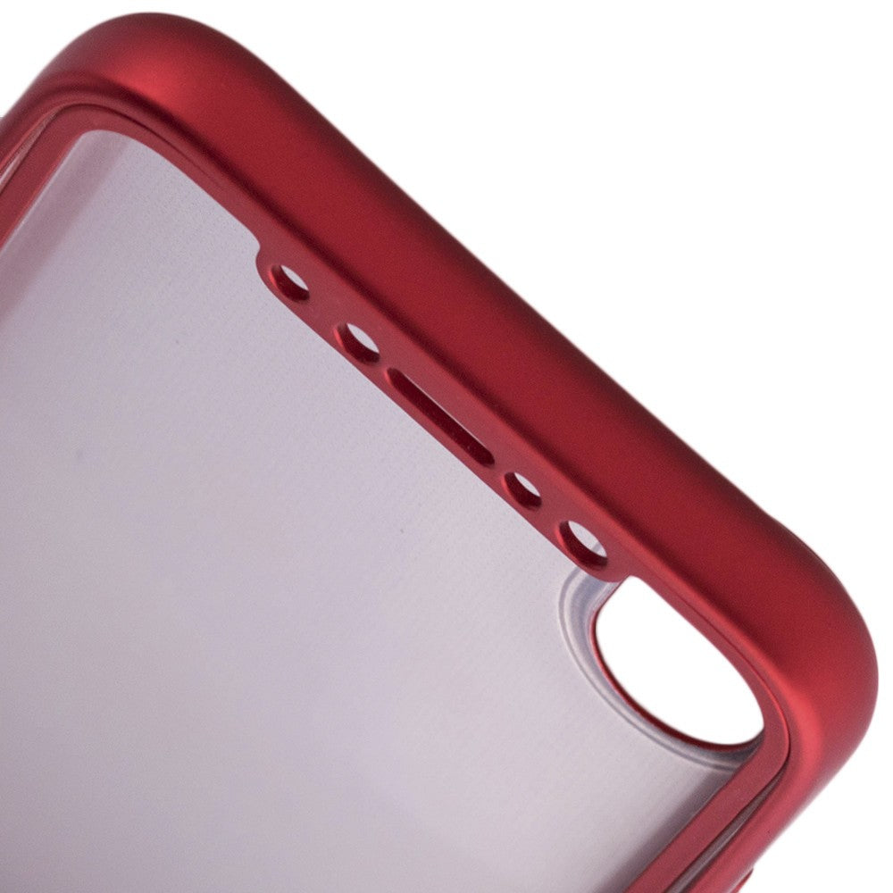 Husa Apple iPhone X Full Silicone 360 Rosu + Folie de protectie - vivimall.ro