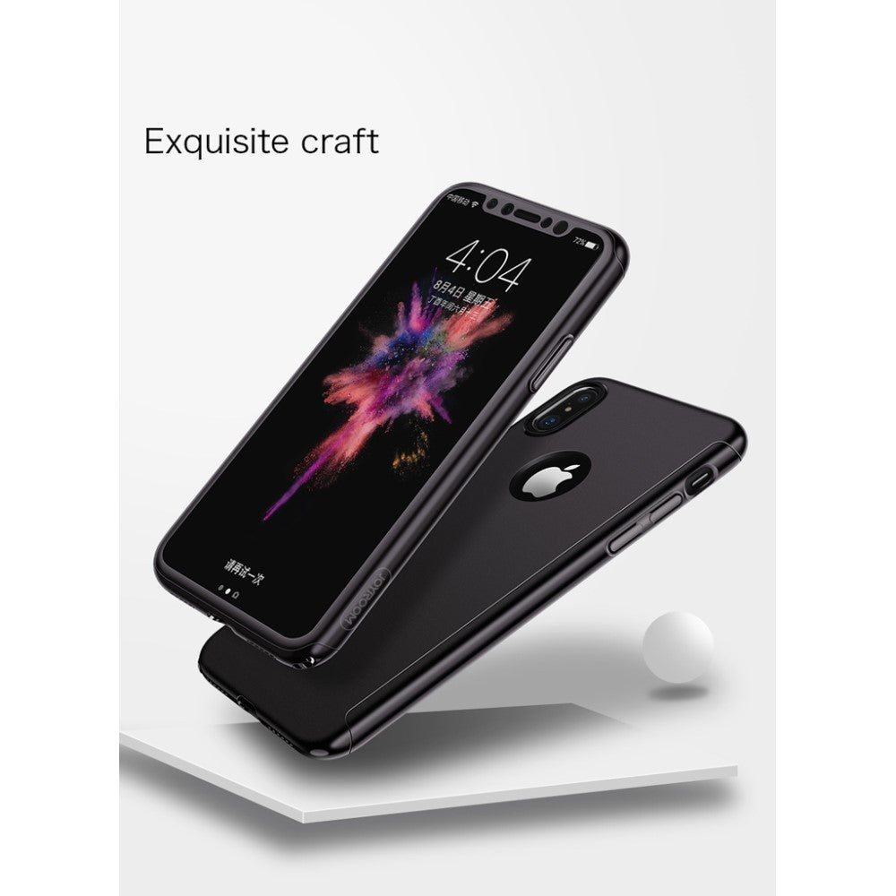 Husa Apple iPhone X Joyroom fata + spate Negru - vivimall.ro