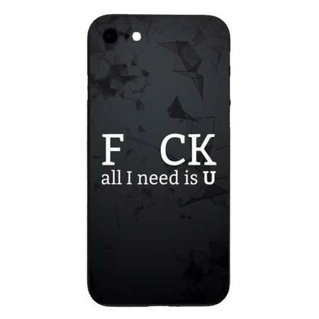 Husa Apple iPhone X Multicolor Mesaj Fcuk - vivimall.ro