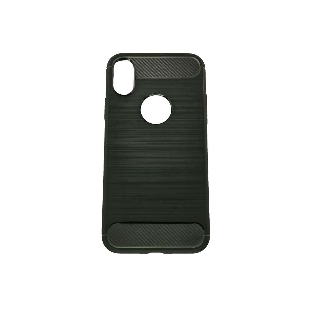 Husa Apple iPhone X Tpu, carbon, Negru - vivimall.ro