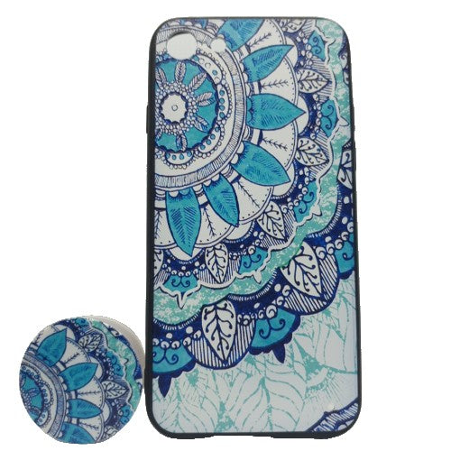 Husa Apple iPhone XR Multicolor Model Frunza + Popsocket inclus - vivimall.ro