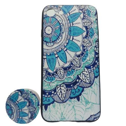 Husa Apple iPhone XS Max Multicolor Model Frunza Popsocket inclus - vivimall.ro