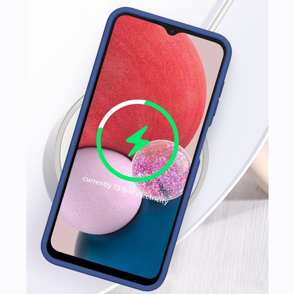 Husa Armor Design cu Stand pentru iPhone 12, Albastru/ Verde, Suport Auto Magnetic, Wireless Charge, Protectie Antisoc, Flippy - vivimall.ro