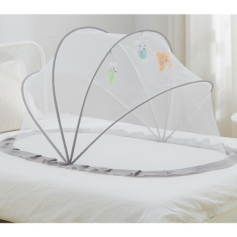 Husa Anti-Tantari, Vivimall, Pliabila, Protectie 360 Grade, 0-1 An, 60 x 55 x 5 cm, Gri - vivimall.ro