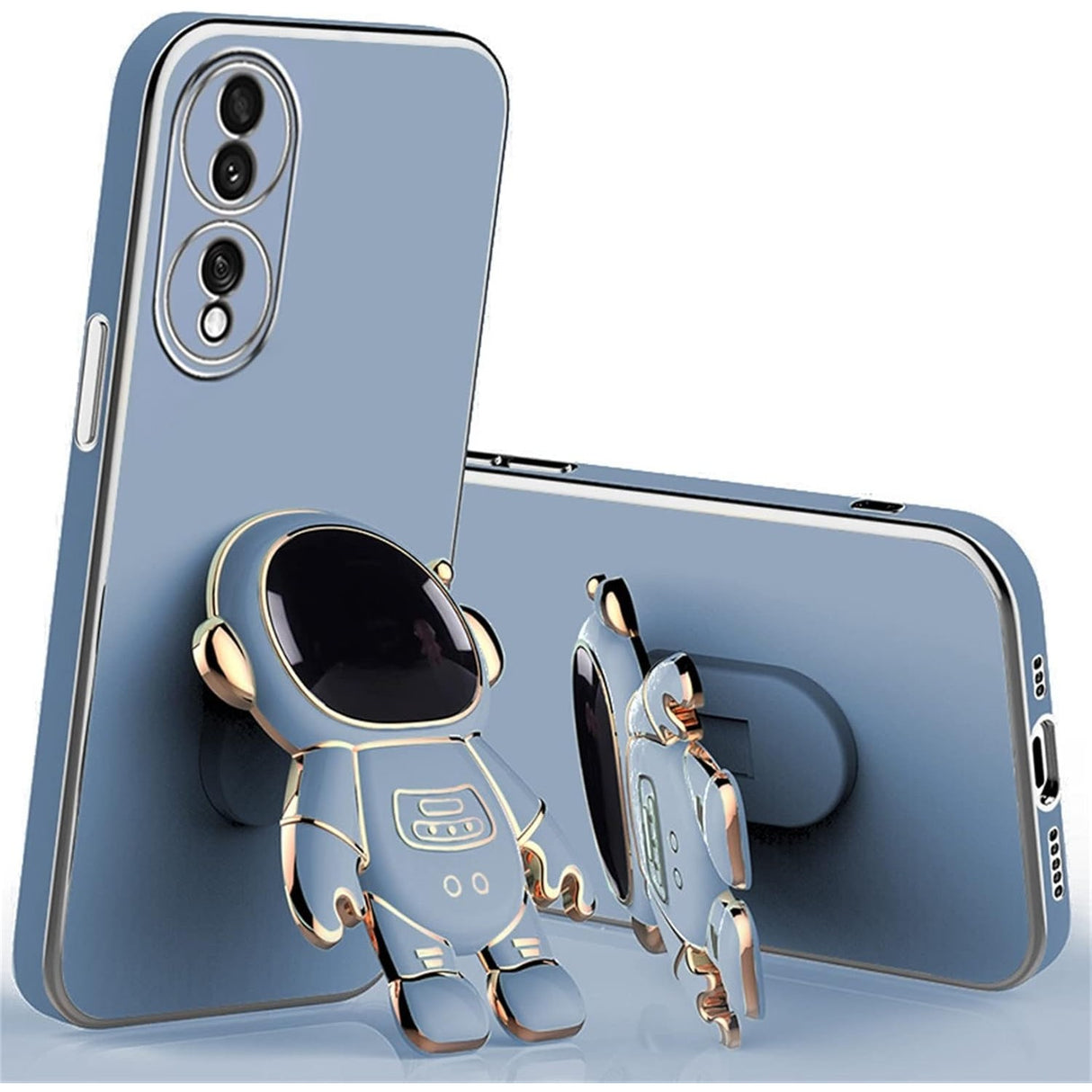 Husa Telefon 2in1, Vivimall, Compatibila Huawei Mate 50 Pro, Carcasa TPU cu Suport Inclus Tip Astronaut, Protectie Camere, Albastru - vivimall.ro
