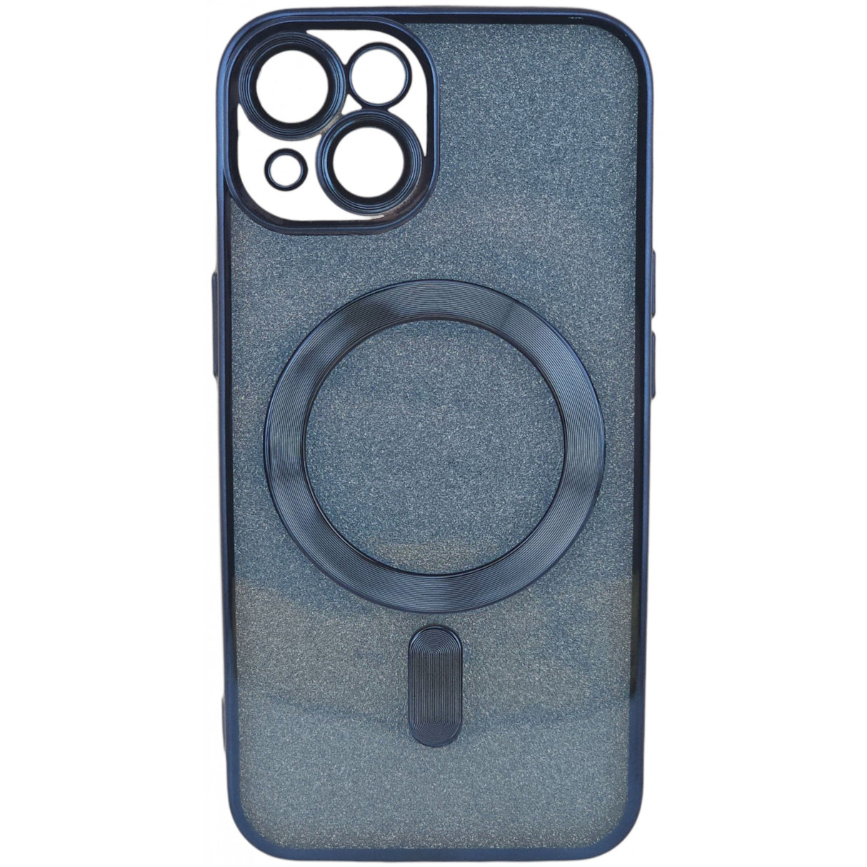 Husa de Protectie 2 in 1, Vivimall, pentru Apple iPhone 14 Plus, Compatibila MagSafe, Magnetica, cu Protectie Lentila, din TPU, Albastru Marin - vivimall.ro