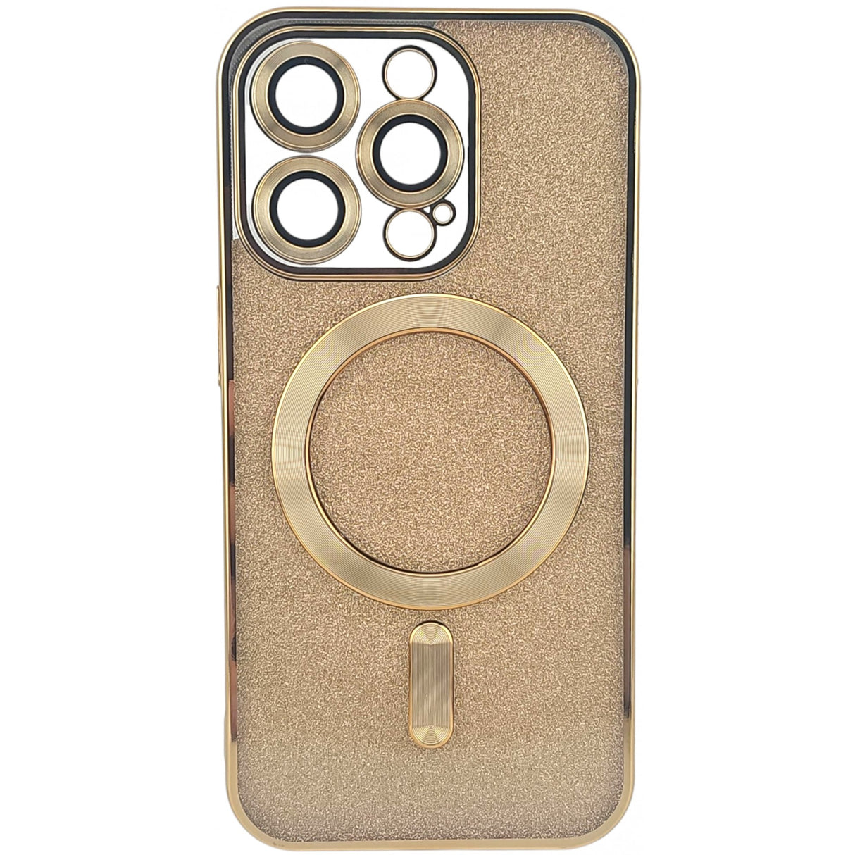 Husa de Protectie 2 in 1, Vivimall, pentru Apple iPhone 14 Pro Max, Compatibila MagSafe, Magnetica, cu Protectie Lentila, din TPU, Auriu - vivimall.ro