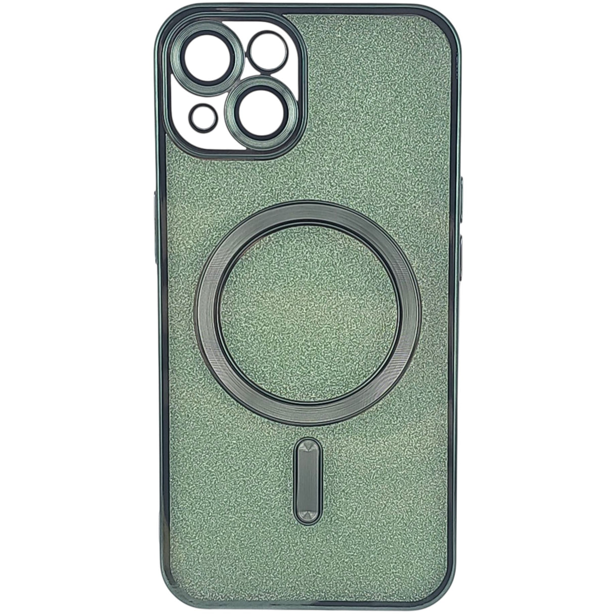 Husa de Protectie 2 in 1, Vivimall, pentru Apple iPhone 15 Plus, Compatibila MagSafe, Magnetica, cu Protectie Lentila, din TPU, Verde - vivimall.ro
