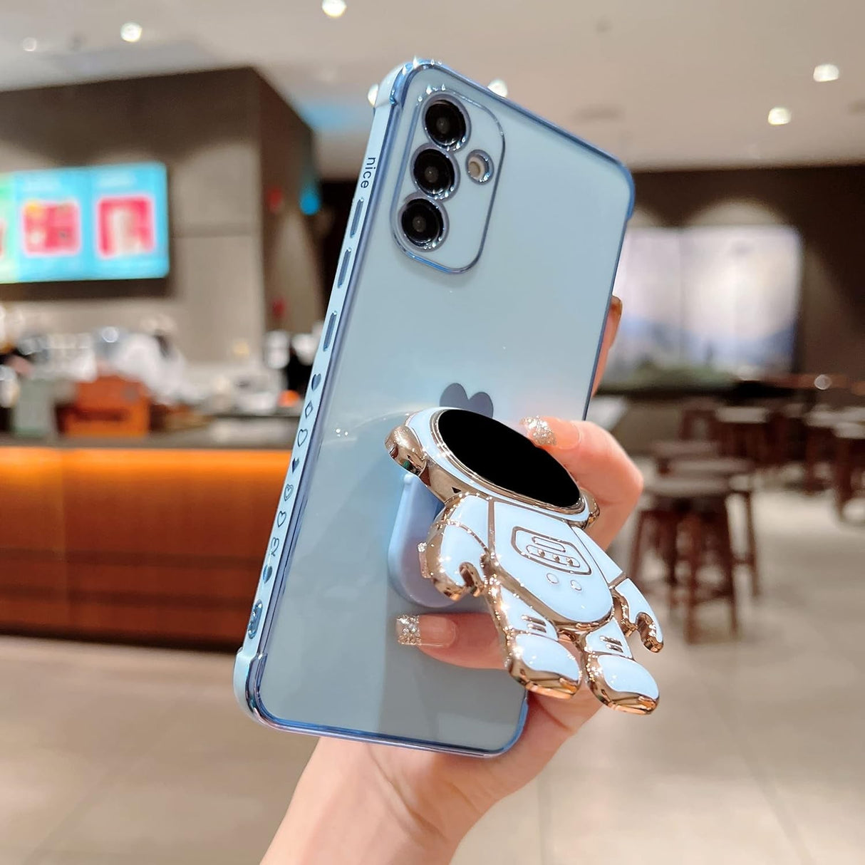 Husa Telefon 2in1, Vivimall, Compatibila Samsung Galaxy S21 FE, Carcasa TPU cu Suport Inclus Tip Astronaut, Protectie Camere, Verde - vivimall.ro