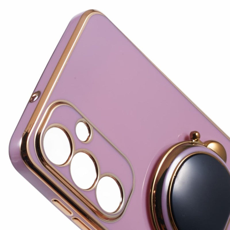 Husa Telefon 2in1, Vivimall, Compatibila Samsung Galaxy S23 Ultra, Carcasa TPU cu Suport Inclus Tip Astronaut, Protectie Camere, Mov - vivimall.ro