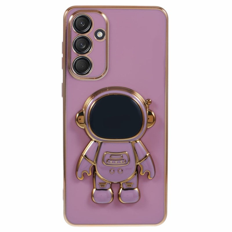 Husa Telefon 2in1, Vivimall, Compatibila Samsung Galaxy S23 Ultra, Carcasa TPU cu Suport Inclus Tip Astronaut, Protectie Camere, Mov - vivimall.ro
