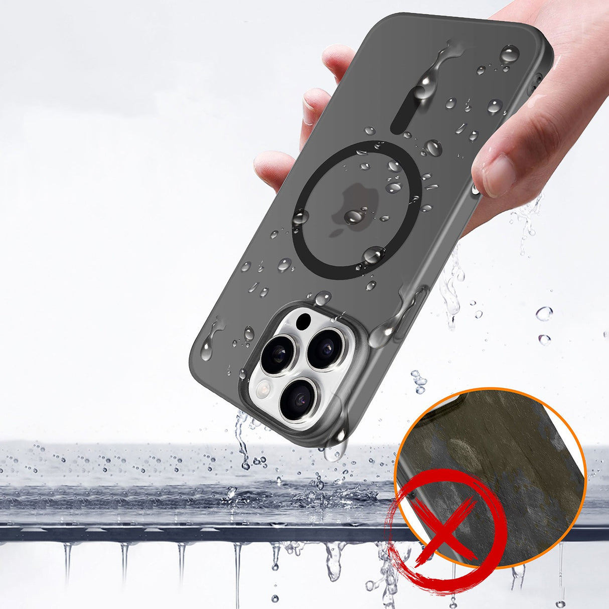 Husa de Protectie compatibila Apple iPhone 17, Vivimall, Magnetica Ultra-subtire, Anti-alunecare, Protectie PC, Rezistenta la Zgirieturi, Negru - vivimall.ro