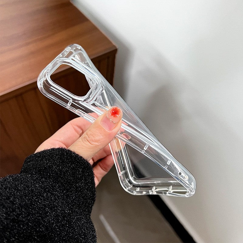 Husa de protectie Flippy, Airbag Shock Absorption, TPU, pentru Apple iPhone 12 , Transparent - vivimall.ro