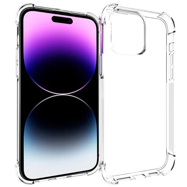 Husa de protectie Vivimall, TPU, pentru Apple iPhone 15 Pro Max, Antisoc, Protectie colturi, Rezistenta la impact, 1.5 mm, Transparenta - vivimall.ro