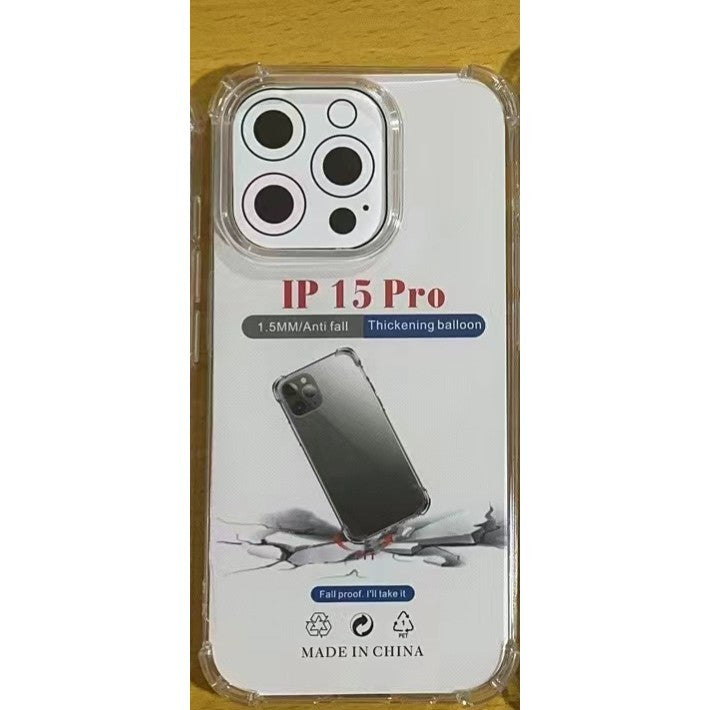 Husa de protectie Vivimall, TPU, pentru Apple iPhone 15 Pro, Antisoc, Protectie colturi, Rezistenta la impact, 1.5 mm, Transparenta - vivimall.ro