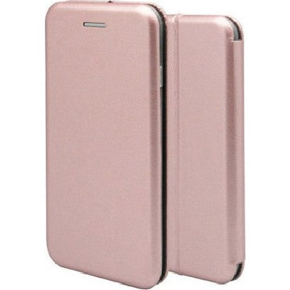 Husa de protectie Flippy compatibila cu Apple iPhone 11 Pro Max Magnet Book Case Roz-Auriu - vivimall.ro